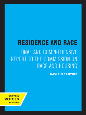 cover image of Residence and Race